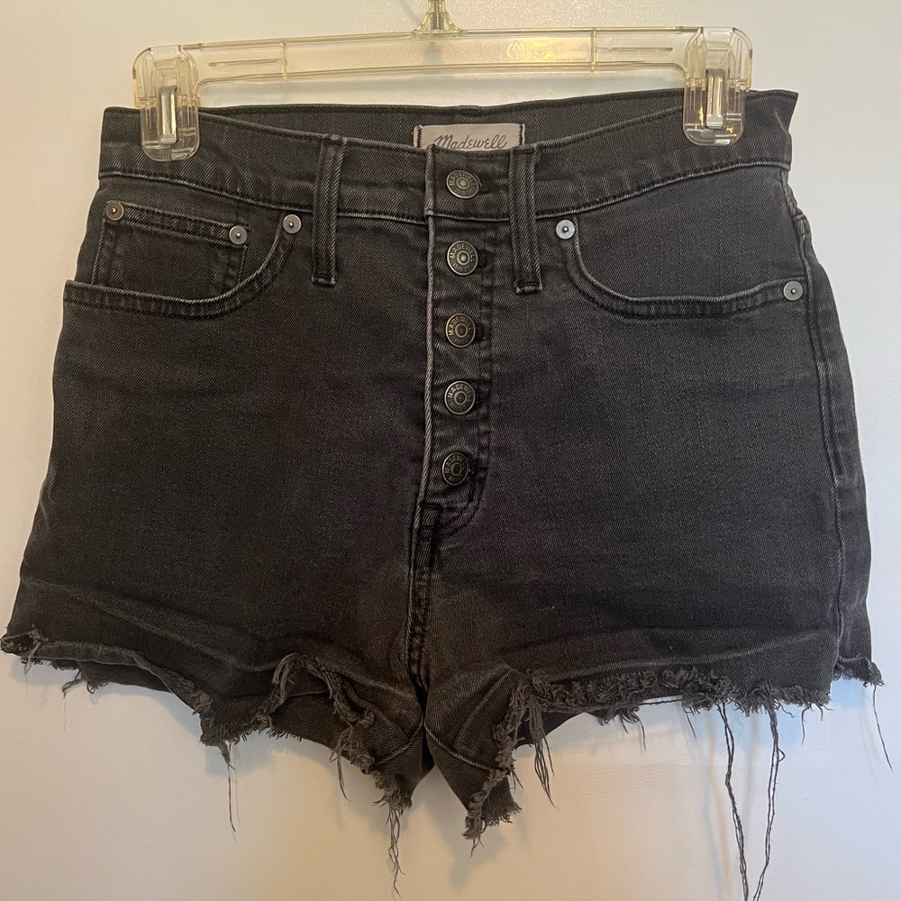 Madewell high waist denim shorts